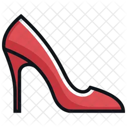 REd Stiletto Heel Women's Shoes  Icon