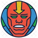 Red Tornado Fire Boy Warrior Icon