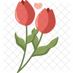 Red Tulips  Icon