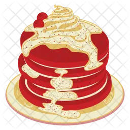 Red Velvet Pancake  Icon