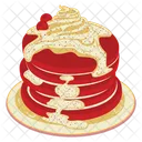 Red Velvet Pancake Icon