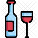 Wine Party Birthday Icon