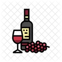 Red Wine Bottle Grape Wine Bottle Red Icon