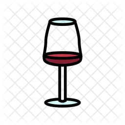 Red Wine Glass  Icon