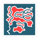 Red Zone Coronavirus House Icon