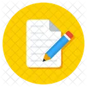 Redação de artigo  Ícone