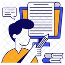 Redacao De Artigos Redacao De Artigos Redacao Publicitaria Ícone