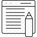 Redacción del artículo  Icono