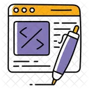 Escritura web  Icono
