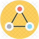 Rede Diagrama Triangulo Ícone