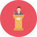 Prasentation Podium Rede Icon