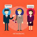 Networking Negocios Comunicacao Ícone