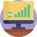 5 G 4 G Comunicacao Ícone