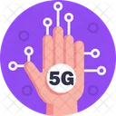 5 G 4 G Comunicacao Ícone