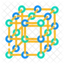 Rede Molecular Estrutura Ícone