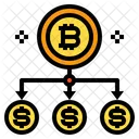 Legendas Rede Bitcoin Icon