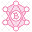Icone De Linha Duotonica De Negociacao De Criptografia Icon