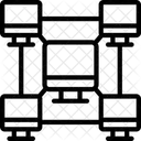 Rede de clusters  Ícone