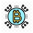 Rede De Criptomoeda Criptomoeda Bitcoin Ícone