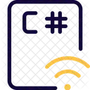 Rede de arquivos c afiada  Ícone