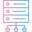 Rede De Banco De Dados Central Conexoes Ícone