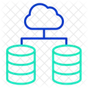 Link I Cloud Rede De Servidores Em Nuvem Rede De Computacao Em Nuvem Ícone