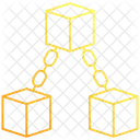 Rede blockchain  Ícone