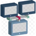 Redes De Computadores Data Center Dispositivos Interconectados Ícone
