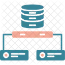 Rede Banco De Dados Compartilhamento De Dados Ícone