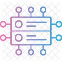 Rede Banco De Dados Compartilhamento De Dados Ícone