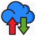 Rede de dados em nuvem  Ícone