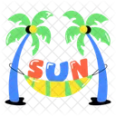 Rede de praia  Ícone