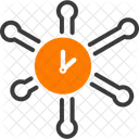 Rede De Tempo Tempo Rede Ícone