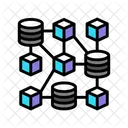 Descentralizado Rede Criptomoeda Ícone