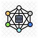 Descentralizado Rede Aplicacao Ícone