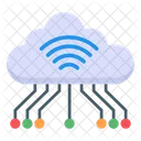 Nuvem Inteligente Rede Inteligente Computacao Em Nuvem Artificial Ícone