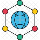 Rede Global Rede De Internet Rede Mundial Ícone