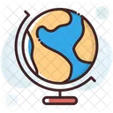 Rede Global Planeta Em Todo O Mundo Ícone