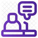 Rede Stimme Prasentation Icon