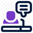 Rede Stimme Prasentation Icon