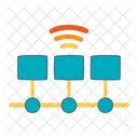 Linha Do Tempo Processo De Negocios Iot Internet Things Chart Time Graph Ícone