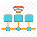 Linha Do Tempo Processo De Negocios Iot Internet Things Chart Time Graph Ícone
