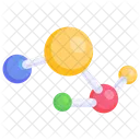 Moleculas Rede Molecular Ligacao Celular Ícone