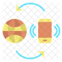 Mundo Movel Rede Movel Conexao Movel Ícone