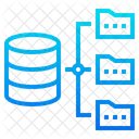 Rede de pastas de banco de dados  Ícone