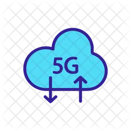 Rede rápida 5G  Ícone