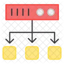 Rede De Servidores Hospedagem De Servidores Rede De Hospedagem Ícone