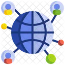 Rede Social Rede Conector Ícone