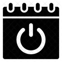 Iniciar Redefinir Reiniciar Hora Programacao Data Calendario Ícone