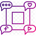 Redes Sociales Social Medios De Comunicacion Icono